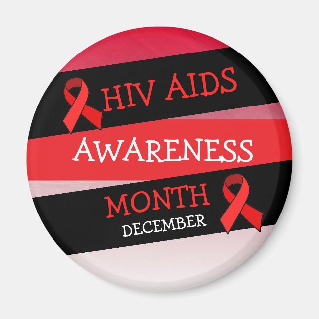 HIV AIDS AWARENESS MONTH December  Magnet (Front)