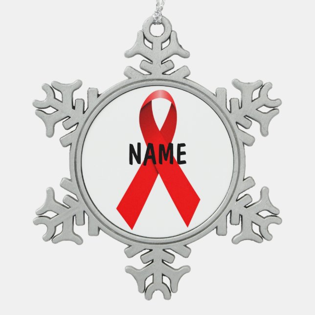 HIV AIDS Memorial Tribute Ornament (Front)