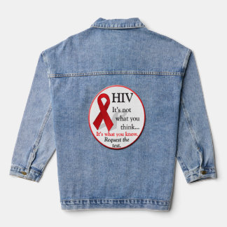 HIV Aids World Day Diagnosis  Denim Jacket