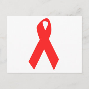 HIV AWARENESS / AIDS RIBBON POSTCARD