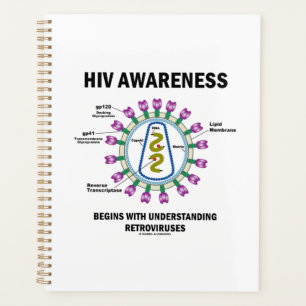 HIV Awareness Begins Understanding Retroviruses Planner