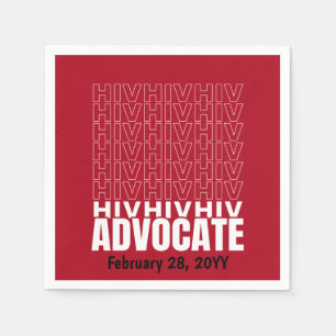 HIV HIV HIV Advocate Napkin