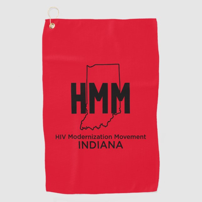 HIV Modernisation Movement Indiana Golf Towel (Front)
