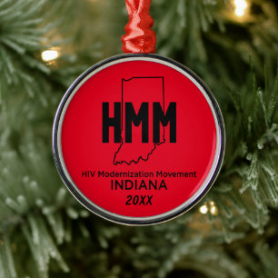 HIV Modernisation Movement Indiana Metal Tree Decoration