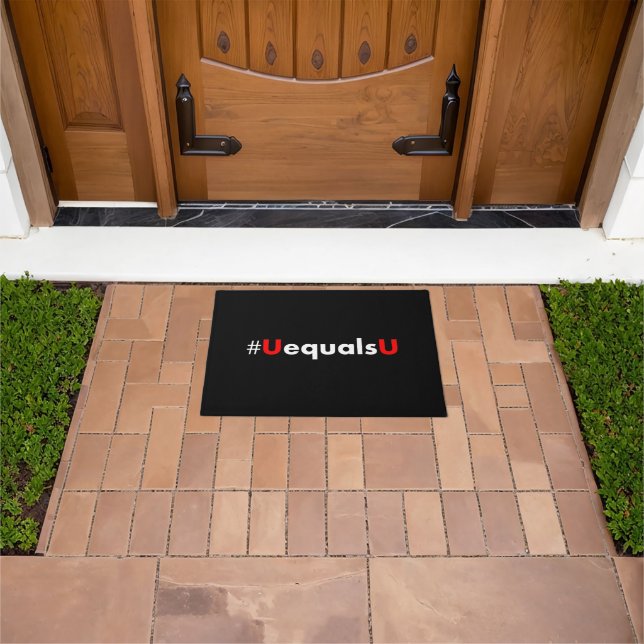HIV Undetectable Equals Untransmittable - Minimali Doormat (Outdoor)