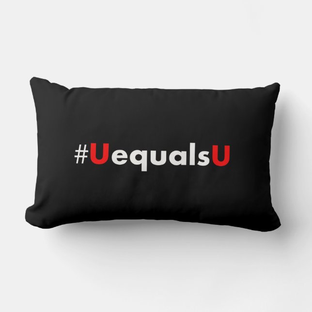 HIV Undetectable Equals Untransmittable - Minimali Lumbar Cushion (Front)
