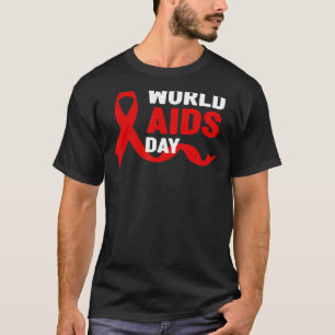 HIVAIDS Awareness Red Ribbon World Aids Day T-Shirt