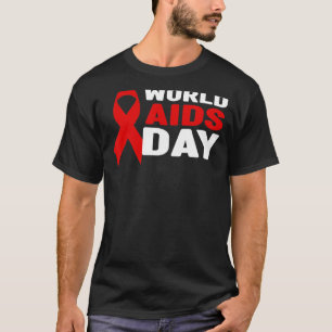 HIVAIDS Awareness Shirt - Red Ribbon, World Aids D