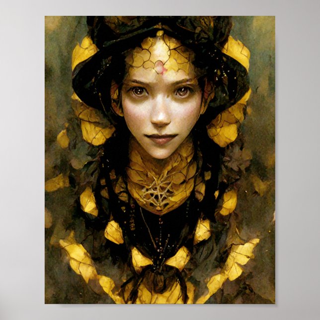 Hive Queen Fantasy Art Poster (Front)