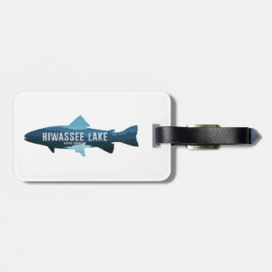 Hiwassee Lake North Carolina Fish Luggage Tag