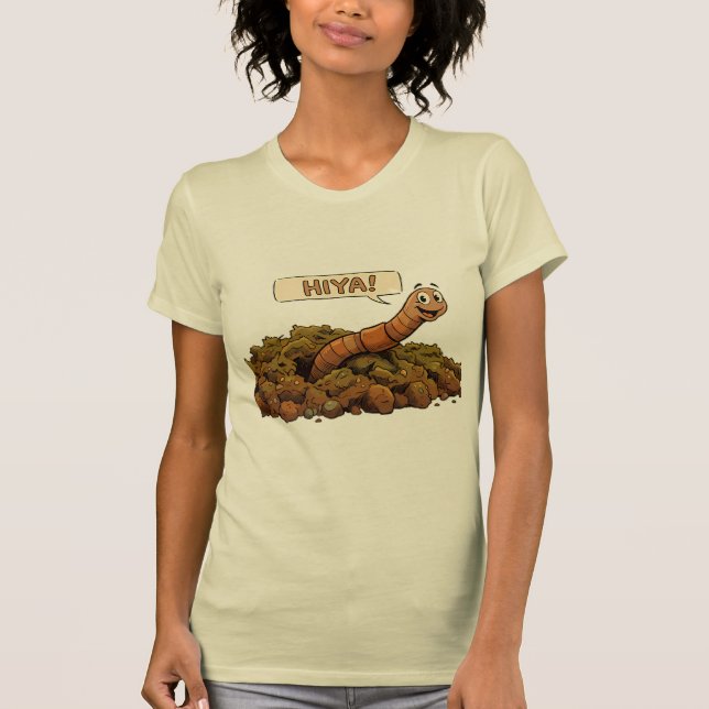 "Hiya!" From Below T-Shirt (Front)