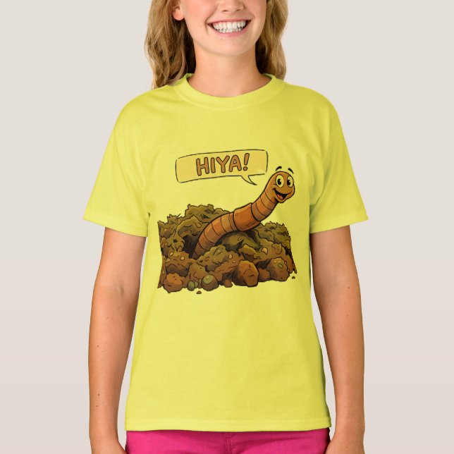 "Hiya!" From Below T-Shirt (Front)