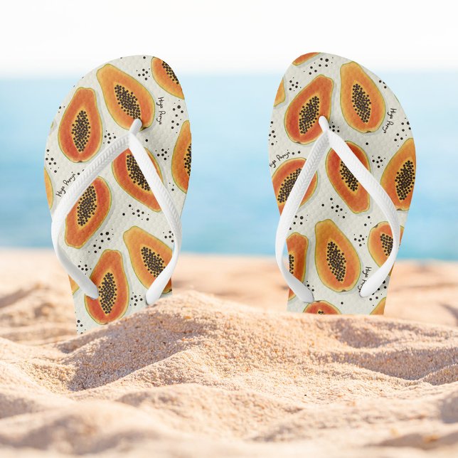 Hiya Papaya Pattern  Jandals (Hiya Papaya Flipflops)