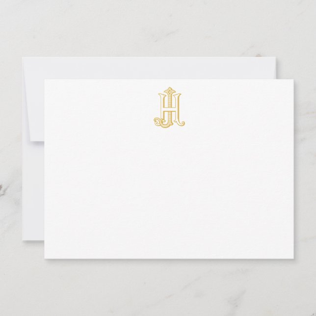 HJ Monogram or JH Monogram Notecards (Front)