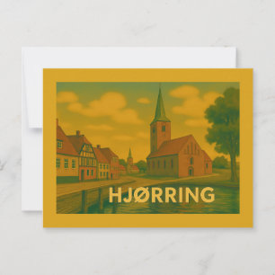 Hjørring Denmark Church Postcard