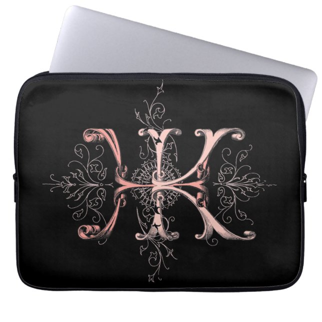 HKH Monogram Laptop Sleeve (Front)