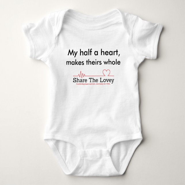 HLHS infant Baby Bodysuit (Front)