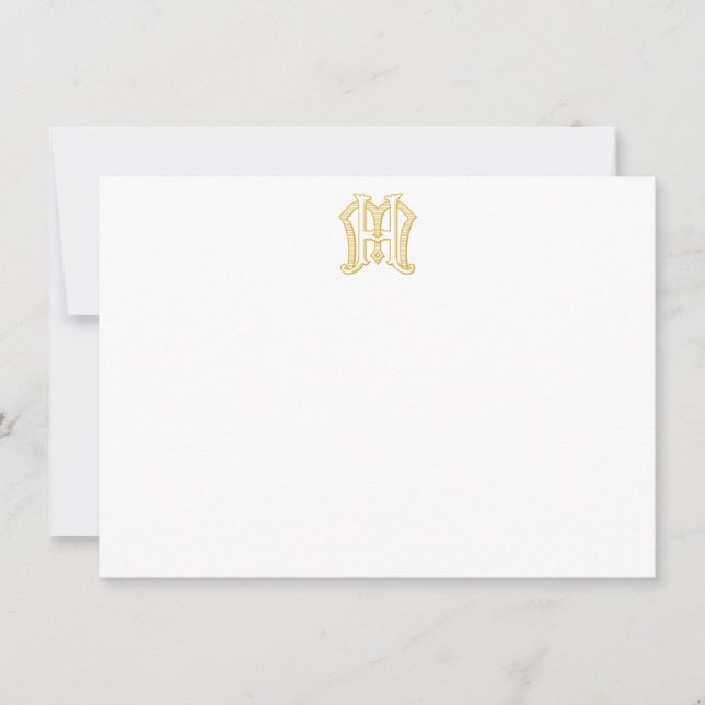 HM Monogram or MH Monogram Notecards (Front)