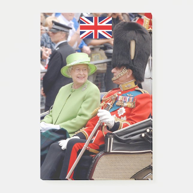 HM Queen Elizabeth-Duke of Edinburgh Post-it Notes (Front)