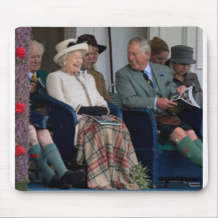 HM Queen Elizabeth II and HRH Prince Charles 2014 Mouse Pad