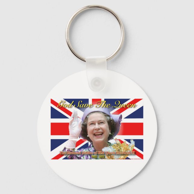 HM Queen Elizabeth II Diamond Jubilee Key Ring (Front)