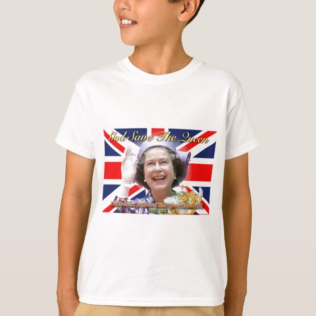 HM Queen Elizabeth II Diamond Jubilee T-Shirt (Front)