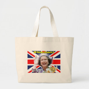 HM Queen Elizabeth II Large Tote Bag