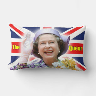 HM Queen Elizabeth II - Majestic! Lumbar Cushion