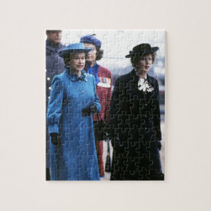 HM Queen Elizabeth II-Margaret Thatcher Jigsaw Puzzle
