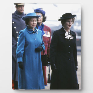 HM Queen Elizabeth II-Margaret Thatcher Plaque