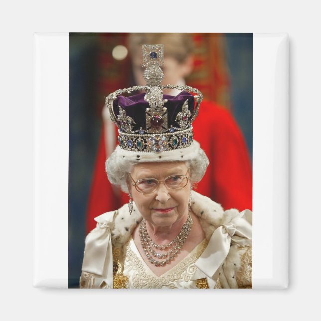 HM Queen Elizabeth II Platinum Jubilee Magnet (Front)