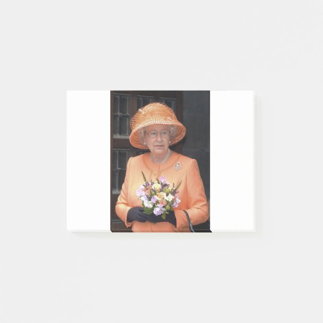 HM Queen Elizabeth II Platinum Jubilee Post-it Notes (Front)
