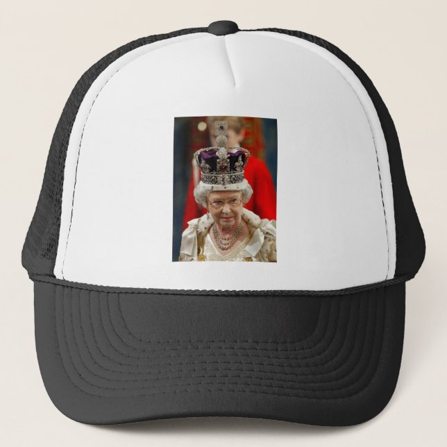 HM Queen Elizabeth II Platinum Jubilee Trucker Hat (Front)