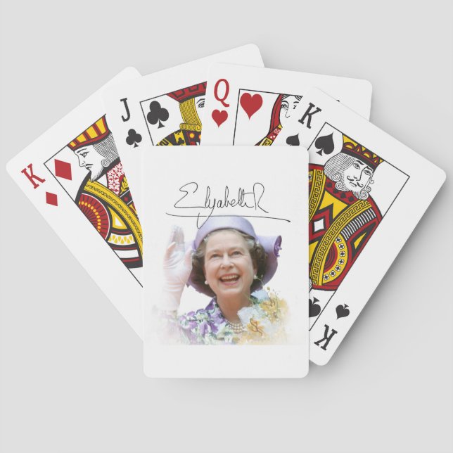 HM Queen Elizabeth II Playing Cards (Back)