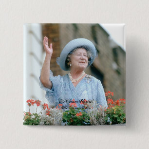 HM Queen Elizabeth, The Queen Mother 1985 15 Cm Square Badge