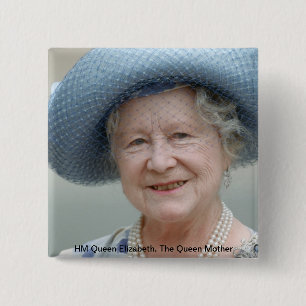HM Queen Elizabeth, The Queen Mother 1988 15 Cm Square Badge