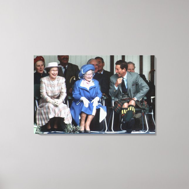 HM Queen Elizabeth, The Queen Mother 1988 Canvas Print (Front)