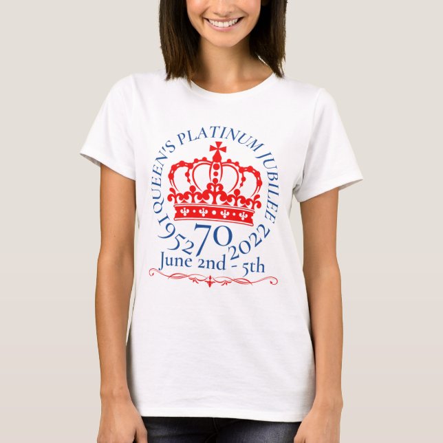 HM Queen Platinum Jubilee  T-Shirt (Front)