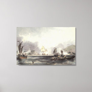 HM Ships Imogene and Andromache passing the Batter Canvas Print