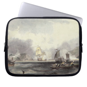 HM Ships Imogene and Andromache passing the Batter Laptop Sleeve