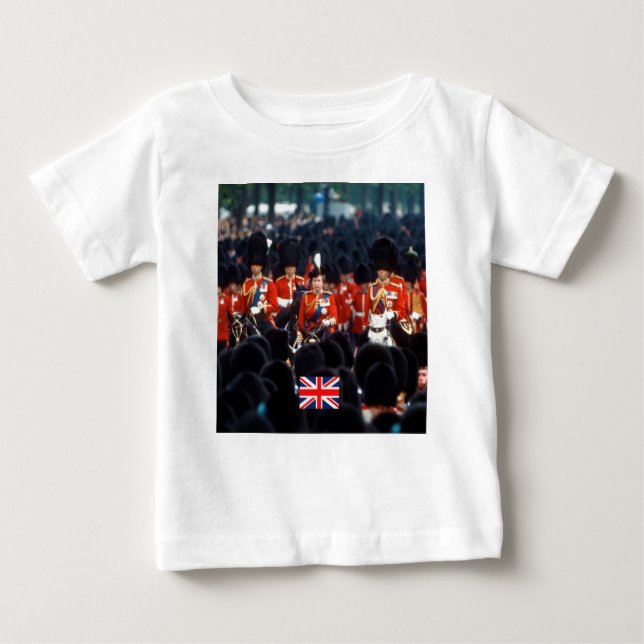 HM The Queen Elizabeth II Prince Philip London Baby T-Shirt (Front)