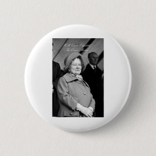 HM The Queen Mother Badminton 1976 6 Cm Round Badge