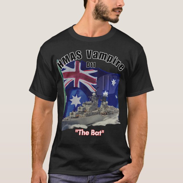 HMAS Vampire "The Bat" T-Shirt (Front)