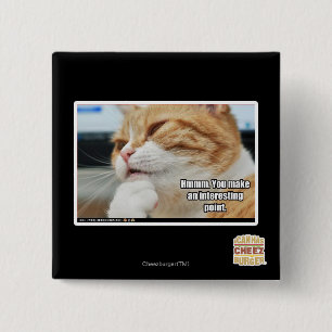 Hmmm. 15 Cm Square Badge
