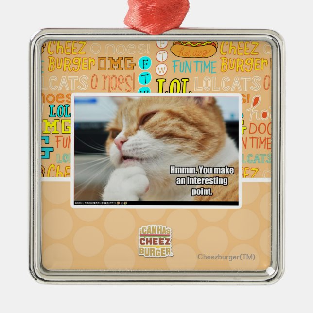 Hmmm. Metal Tree Decoration (Front)