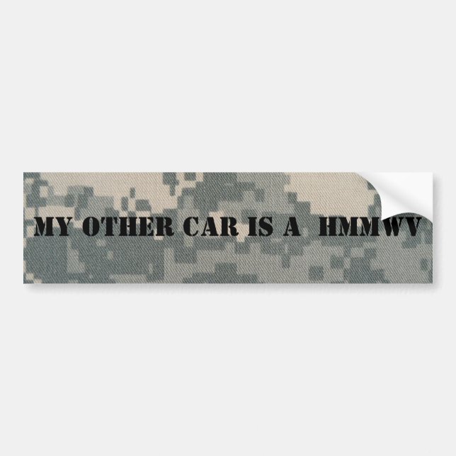 HMMWV /  Humvee Bumper Sticker (Front)