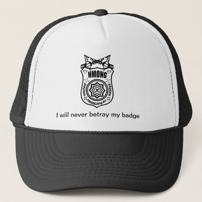 hmong badge trucker hat (Front)