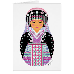 Hmong Matryoshka Card