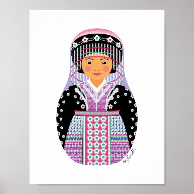 Hmong Matryoshka Poster (Front)