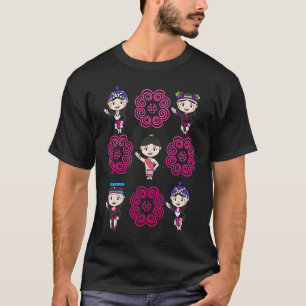 Hmong Miao Hmoob Girl Woman Princess Strong Sister T-Shirt